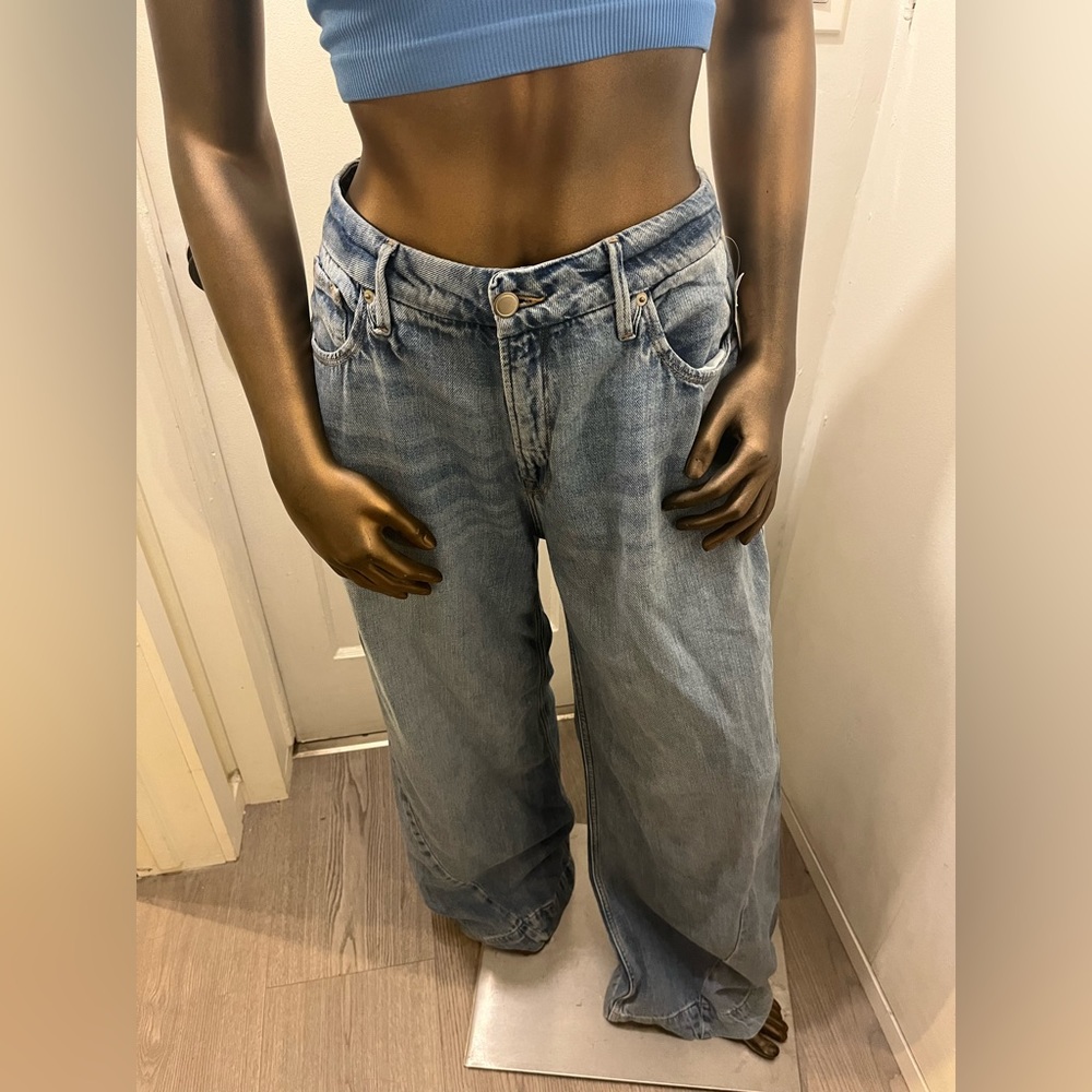 NWT Good American super wide leg pant